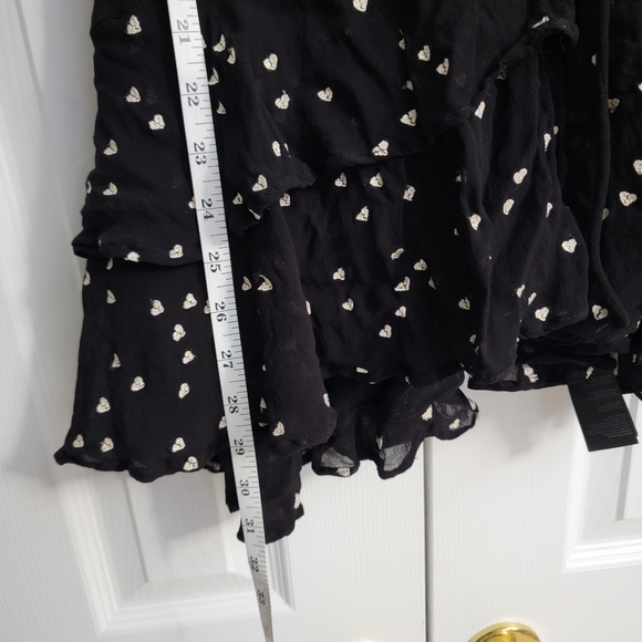 ALLSAINTS Lana Embroidered Hearts Wrap Dress, Size Small - Picture 10 of 12